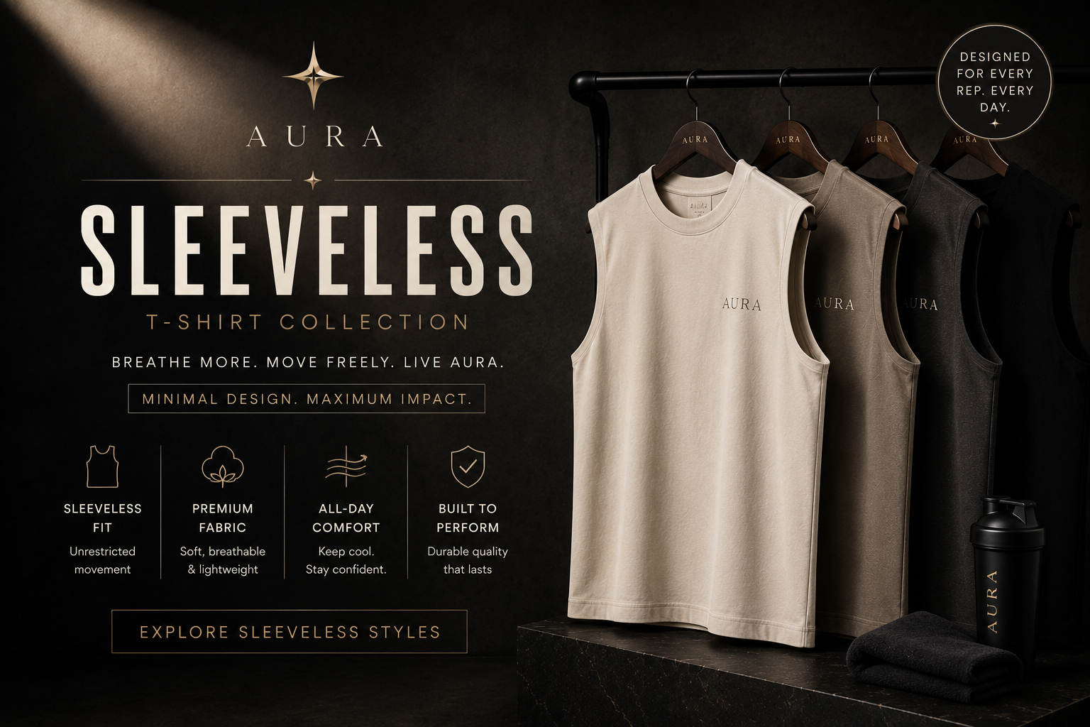 Sleeveless T-shirt
